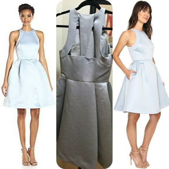 Sleeveless Round Neck Satin Faille W/ Back - Picture 3 of 11